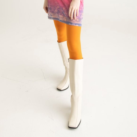 Vintage inspired genuine leather knee high boots Size 7.5-8 for Petite - Picture 8 of 10